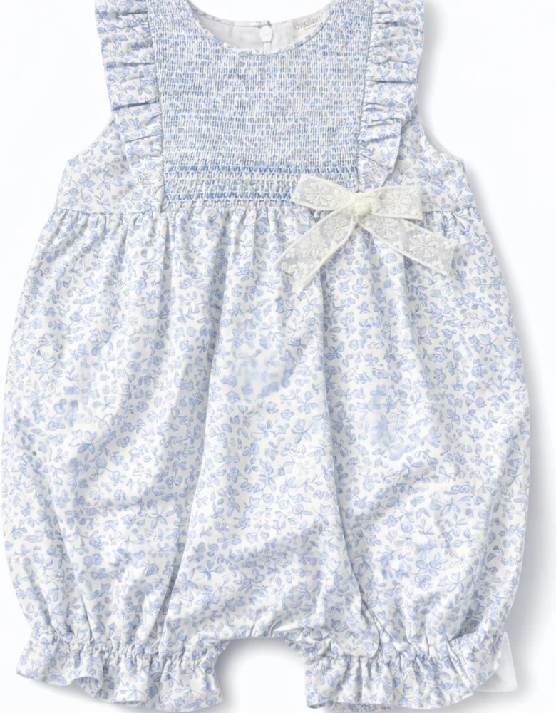 BLUE IRIS BABY GIRL ROMPER