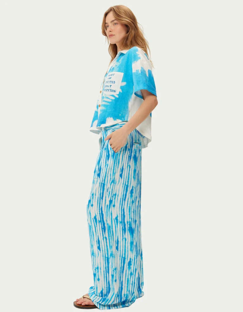 Ellen indigo wrapped pants