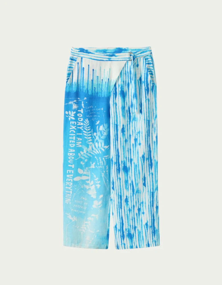 Ellen indigo wrapped pants