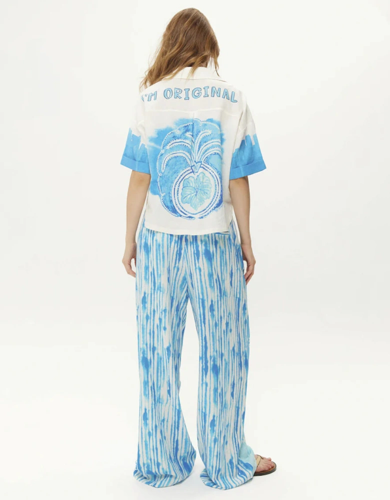 Ellen indigo wrapped pants