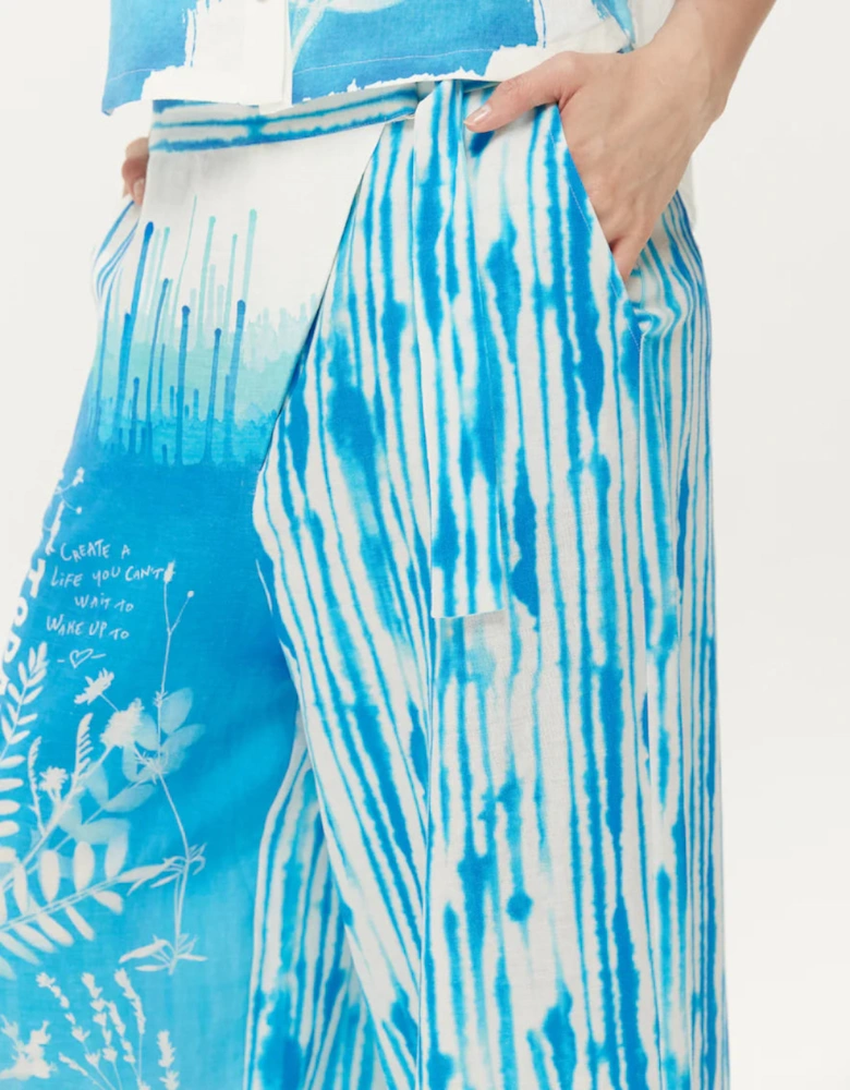 Ellen indigo wrapped pants