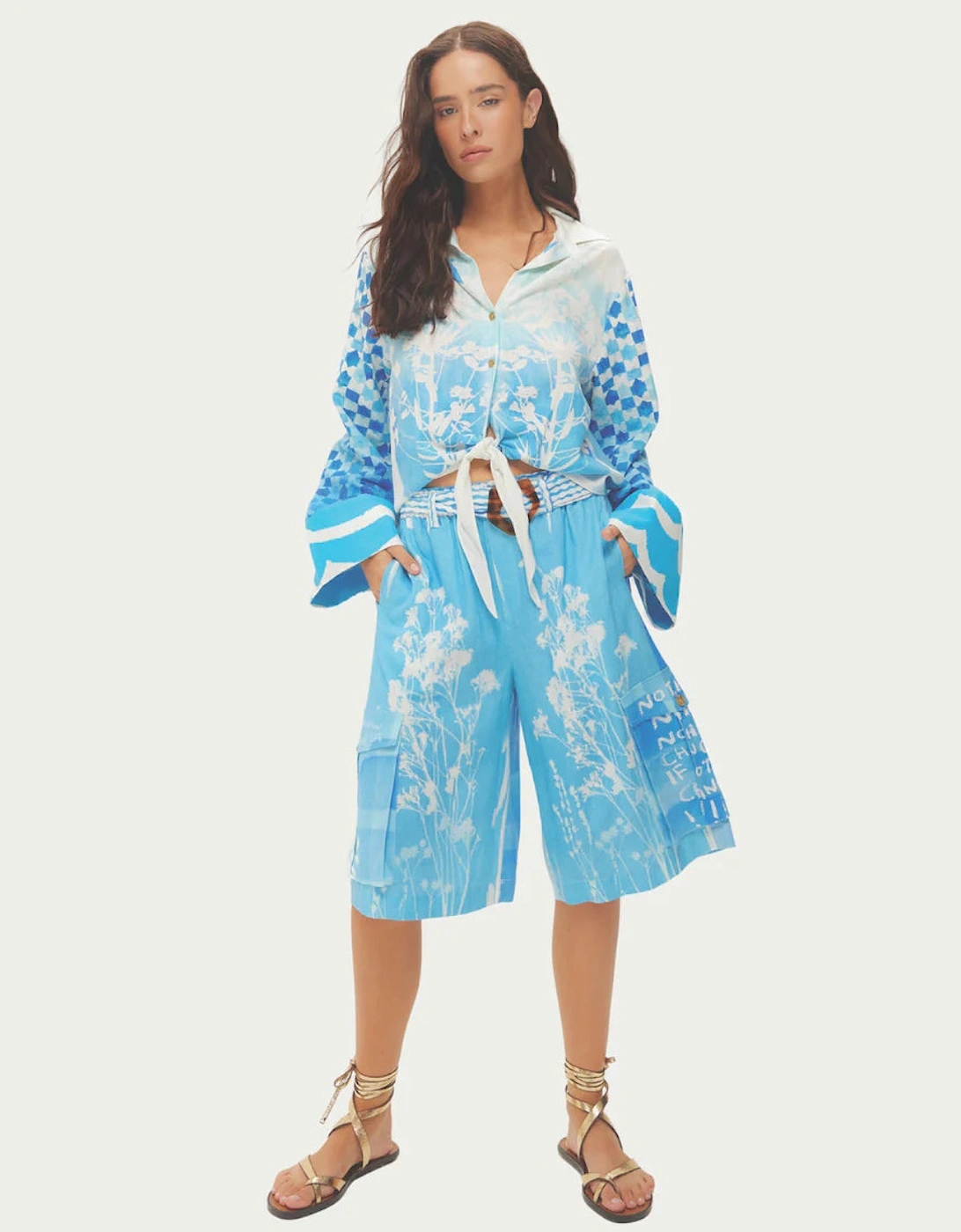 Ayla tie Indigo shirt, 5 of 4