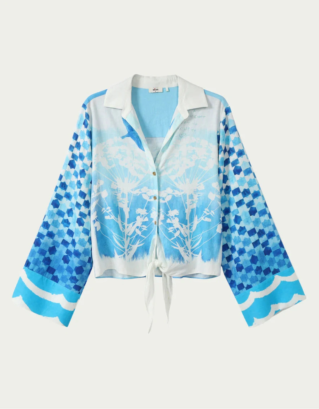 Ayla tie Indigo shirt