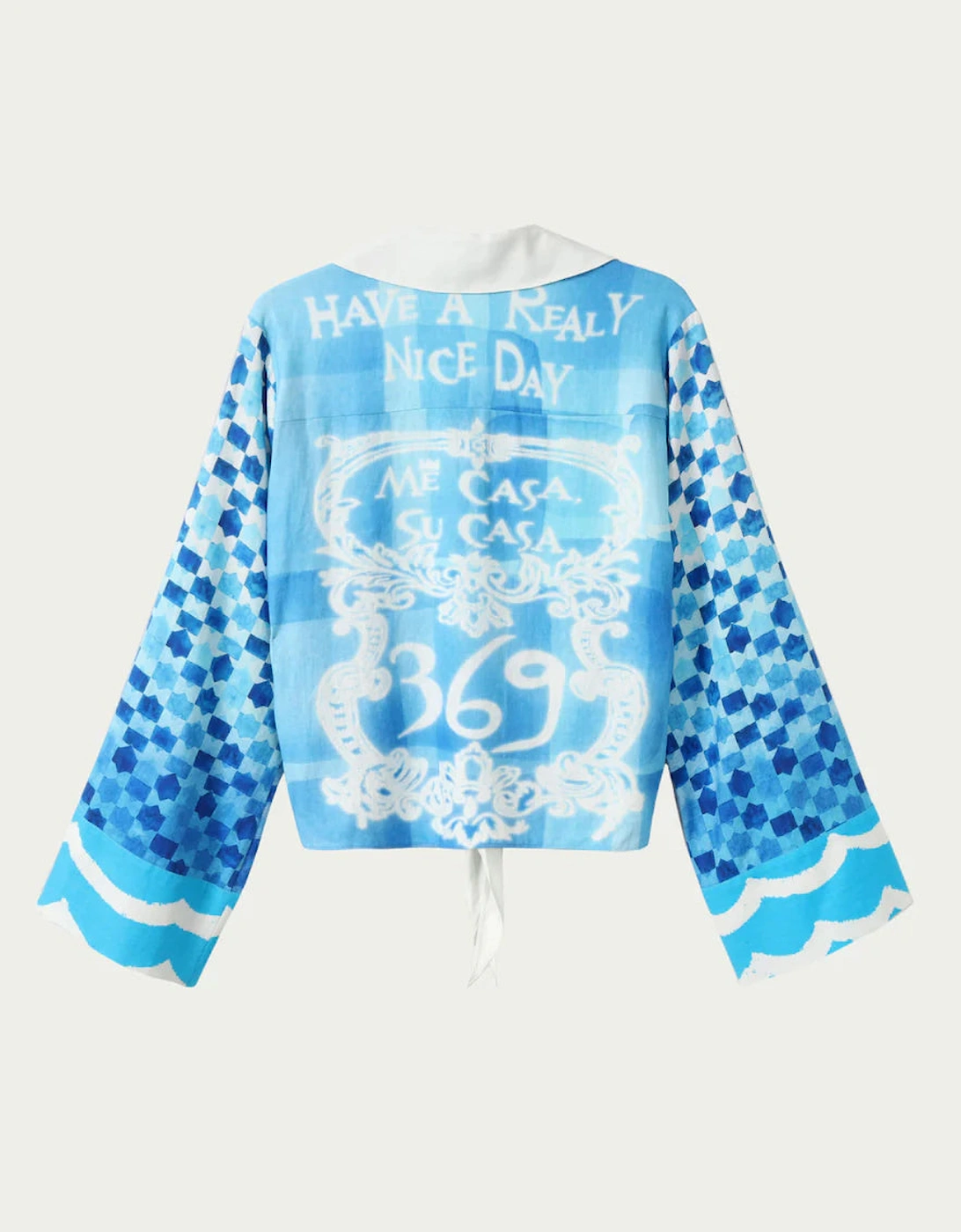 Ayla tie Indigo shirt