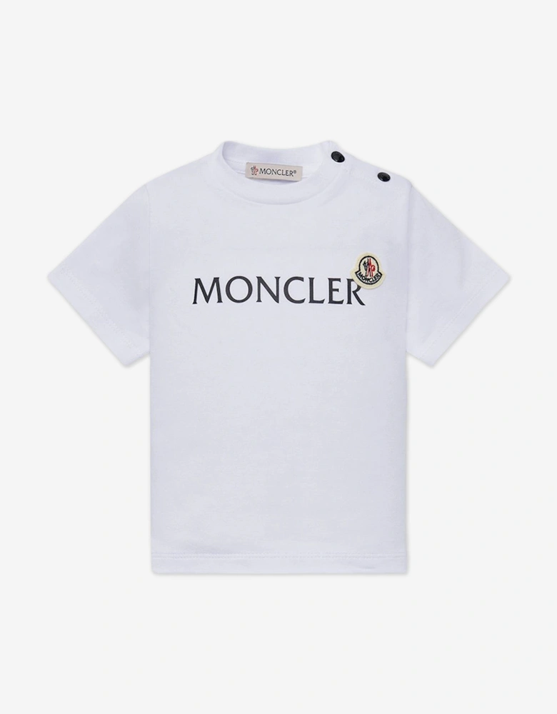 Enfant Baby Boys Logo Short Set in White