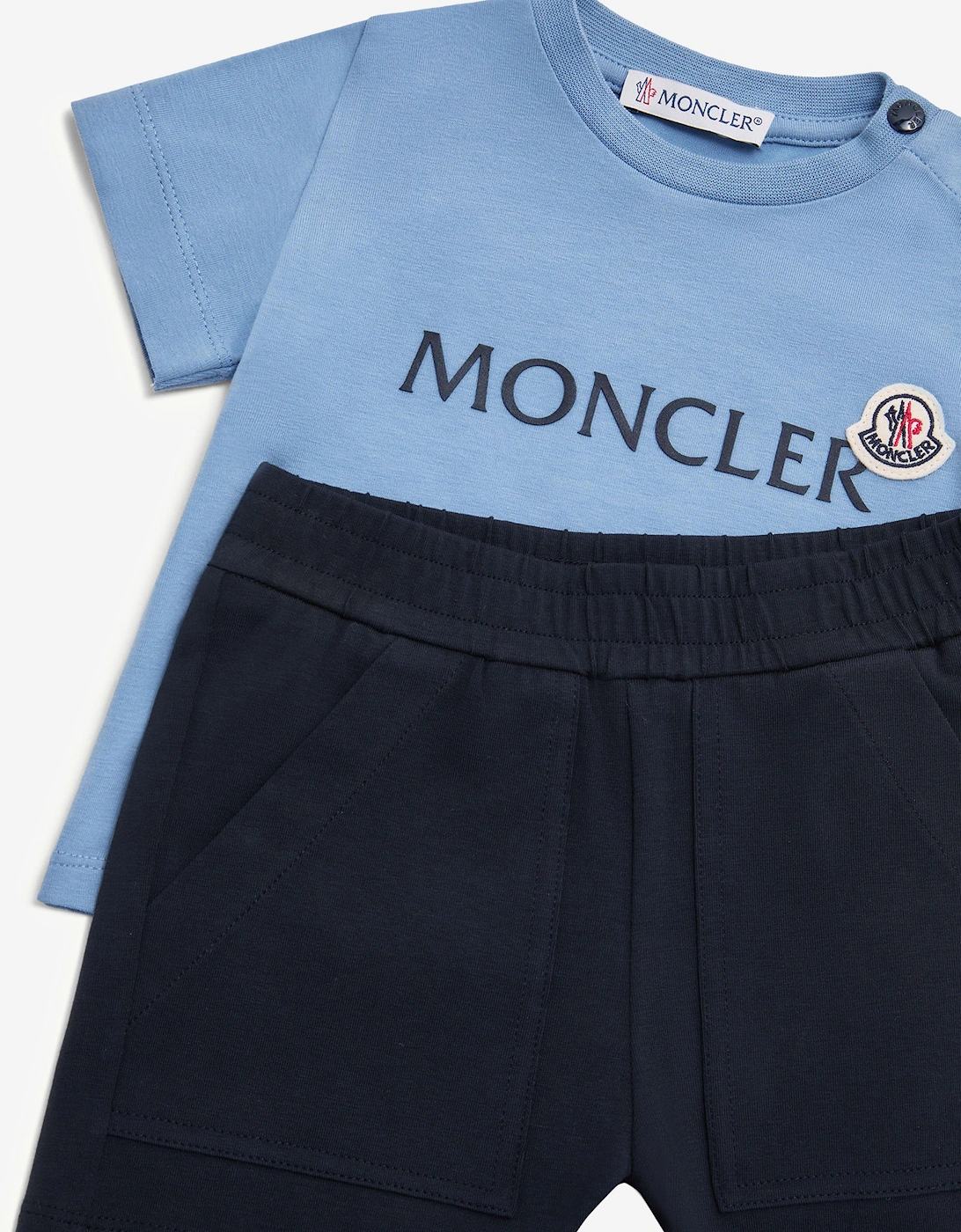 Enfant Baby Boys Logo Short Set in Navy