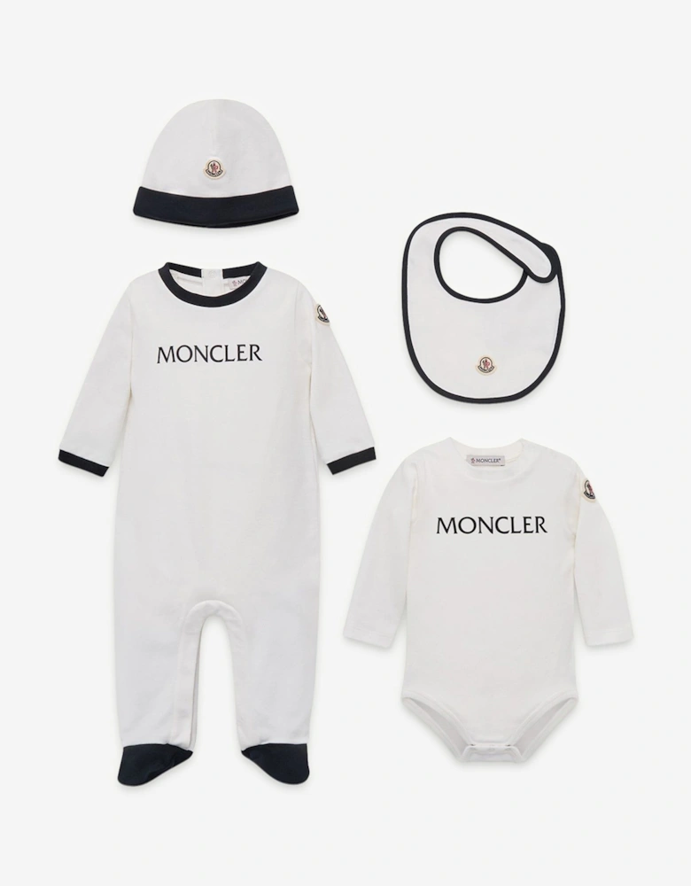 Enfant Baby 4 Piece Babygrow Set in White