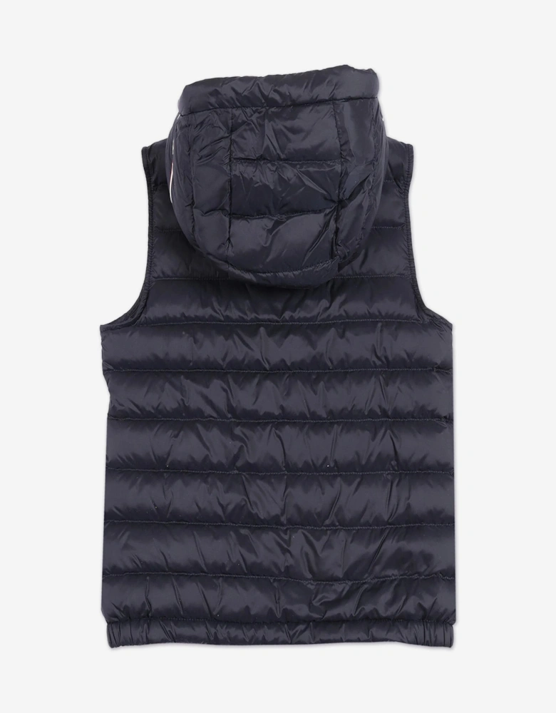 Enfant Boys Down Padded Uzay Gilet in Navy