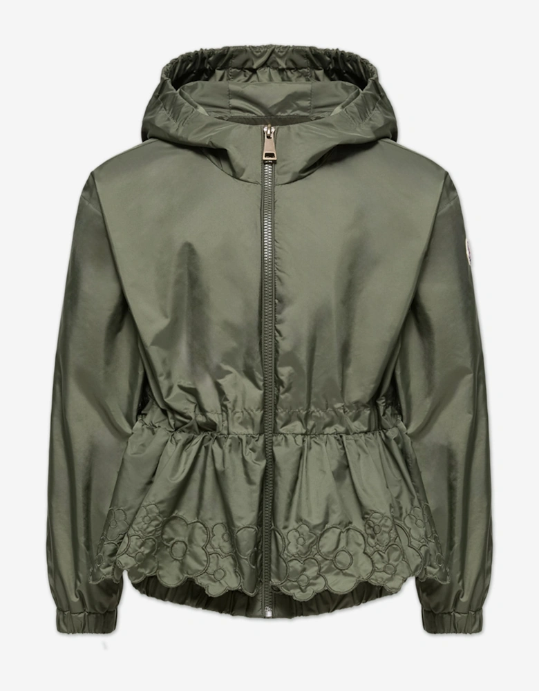 Enfant Girls Manolya Flower Jacket in Green