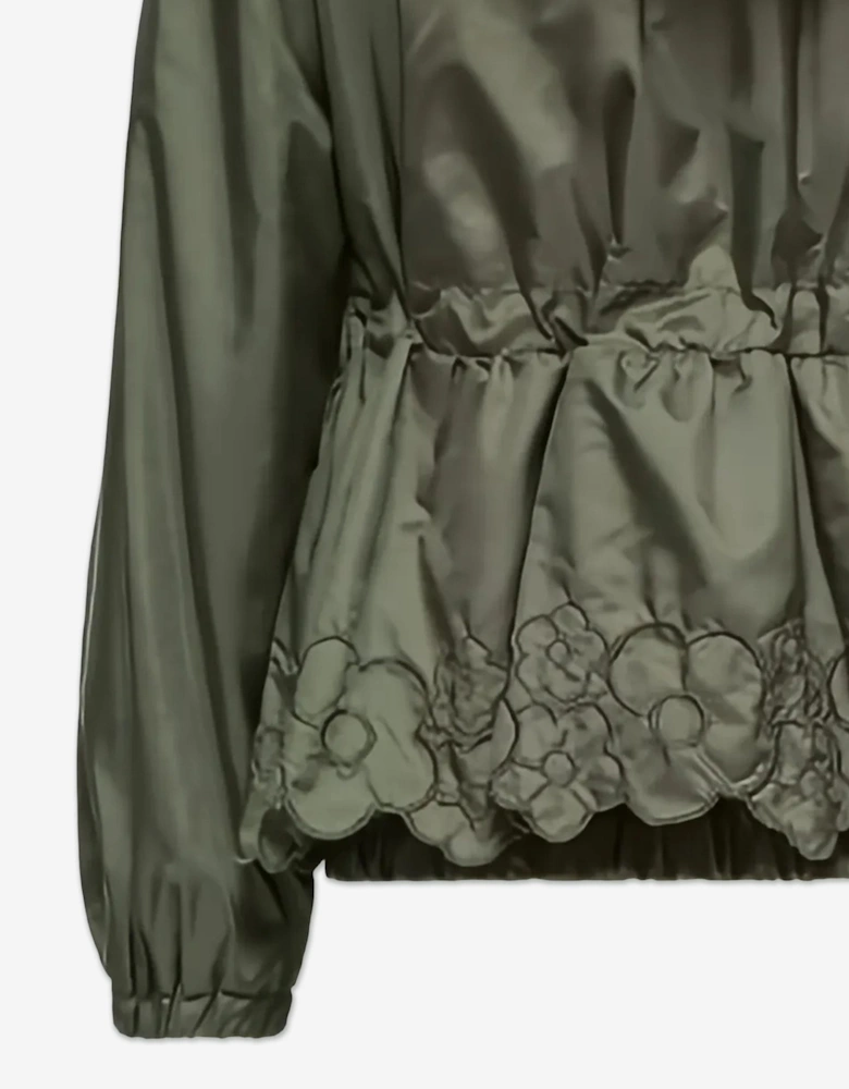 Enfant Girls Manolya Flower Jacket in Green