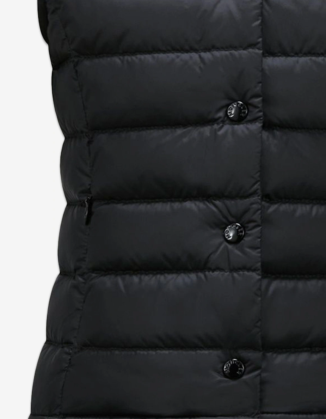 Enfant Girls Down Padded Liane Gilet in Black