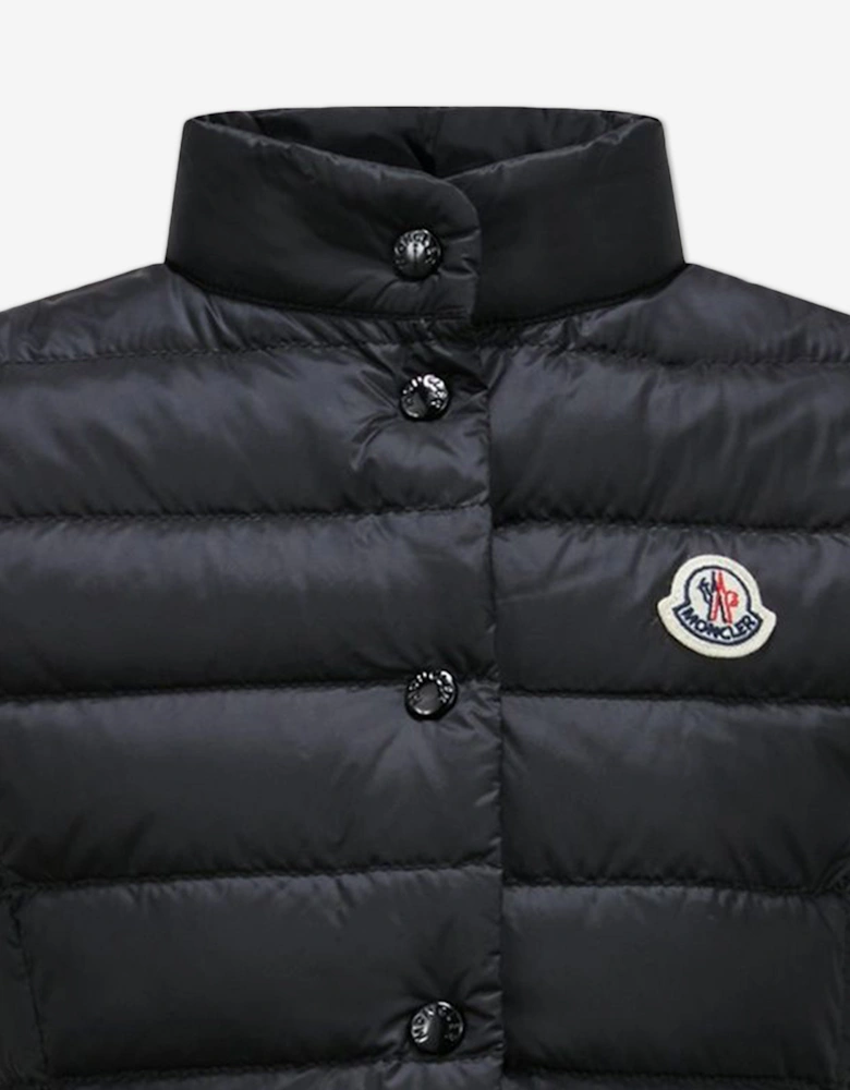 Enfant Girls Down Padded Liane Gilet in Black