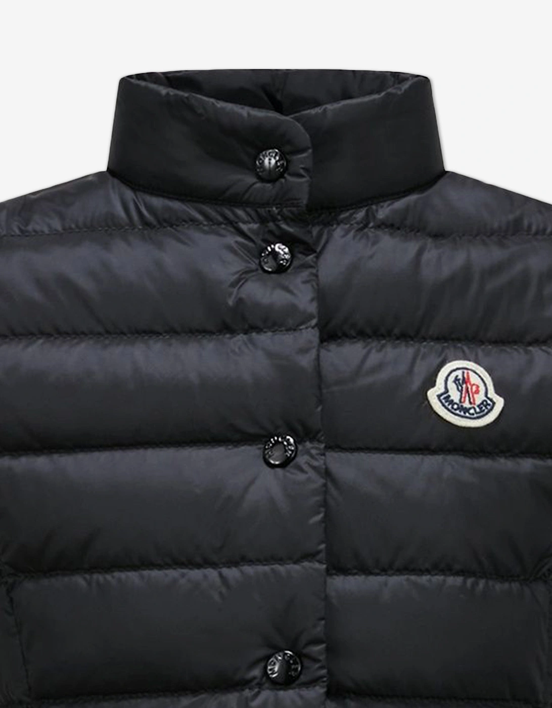 Enfant Girls Down Padded Liane Gilet in Black