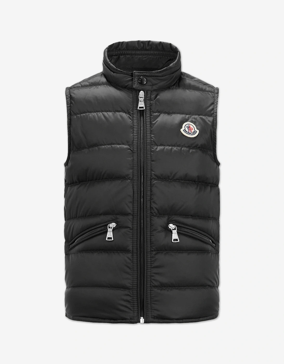 Enfant Boys Down Padded Gui Gilet in Black, 6 of 5