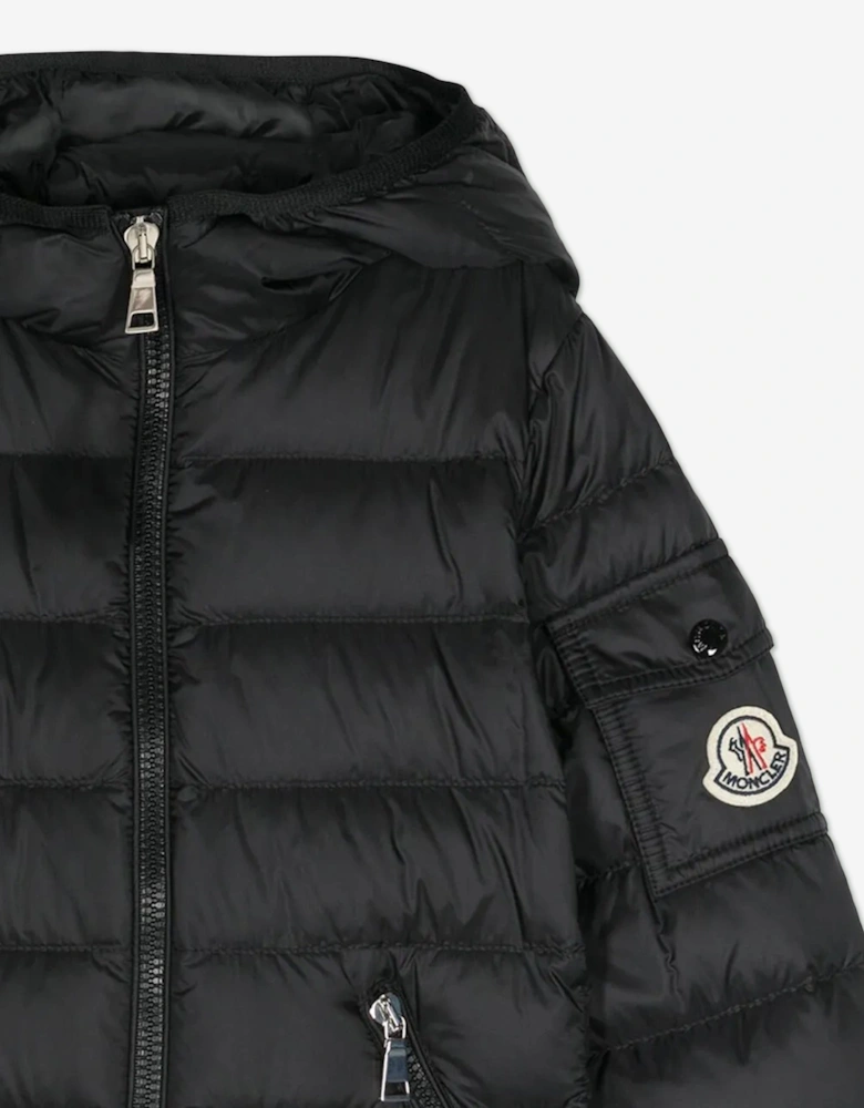 Enfant Girls Down Padded Gles Jacket in Black