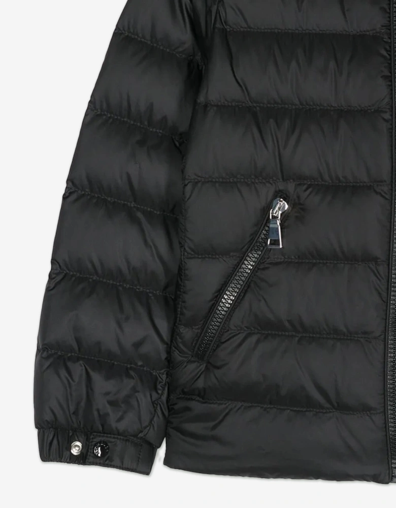 Enfant Girls Down Padded Gles Jacket in Black