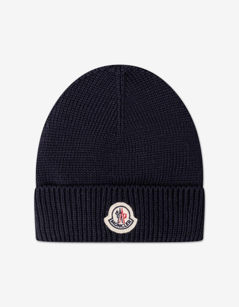 Enfant Baby Logo Beanie Hat in Navy