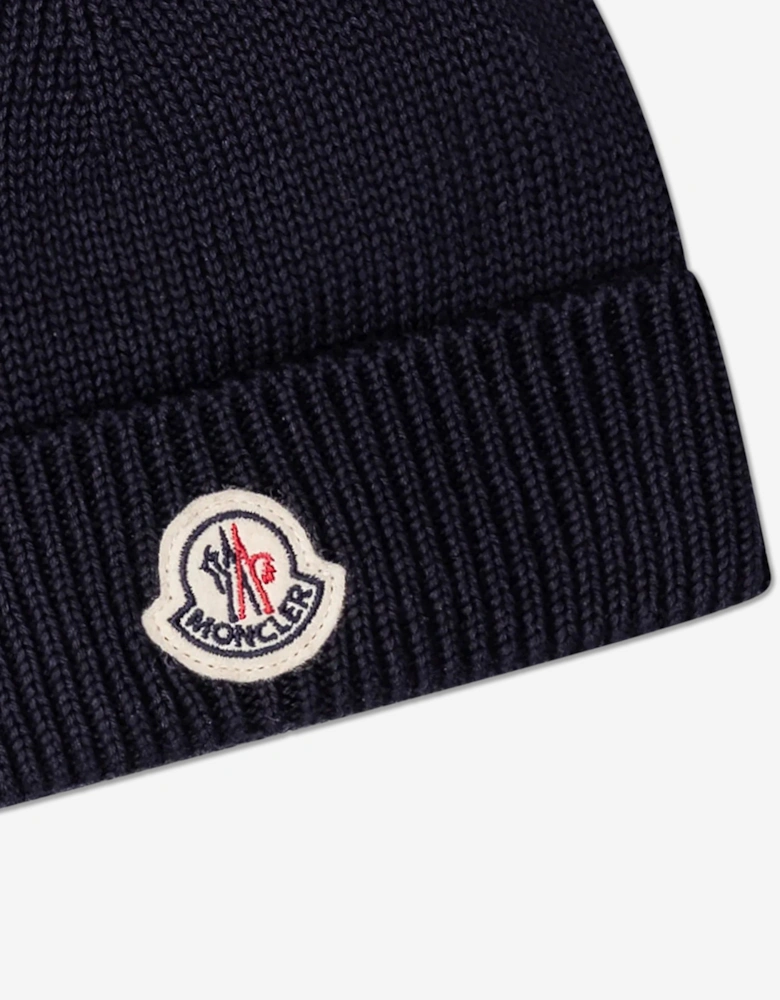 Enfant Baby Logo Beanie Hat in Navy