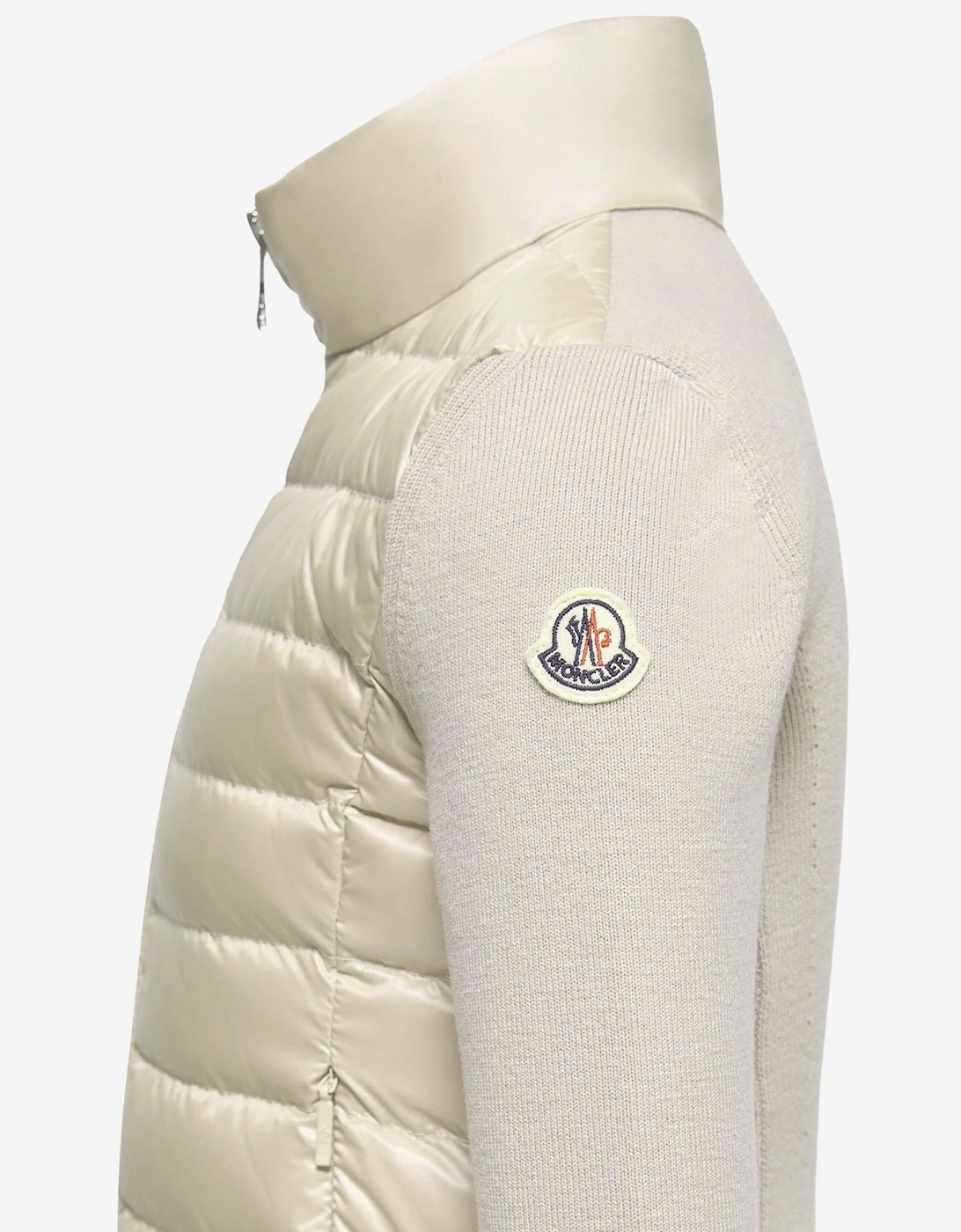 Enfant Girls Down Padded Zip Up Cardigan in Beige