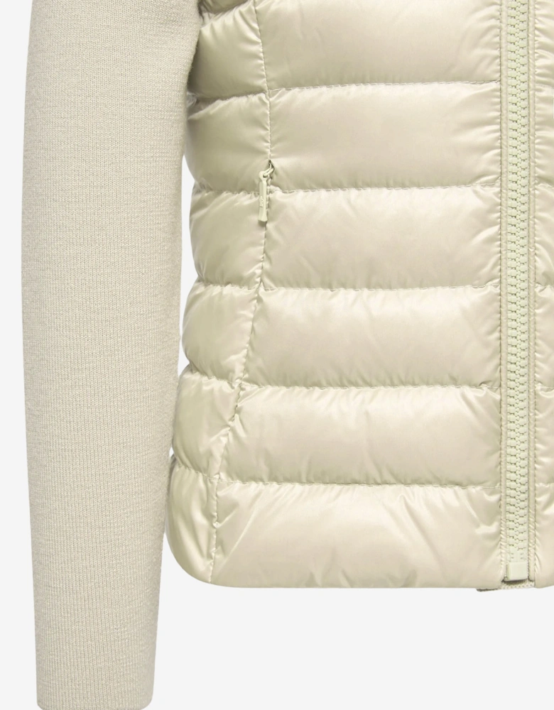 Enfant Girls Down Padded Zip Up Cardigan in Beige