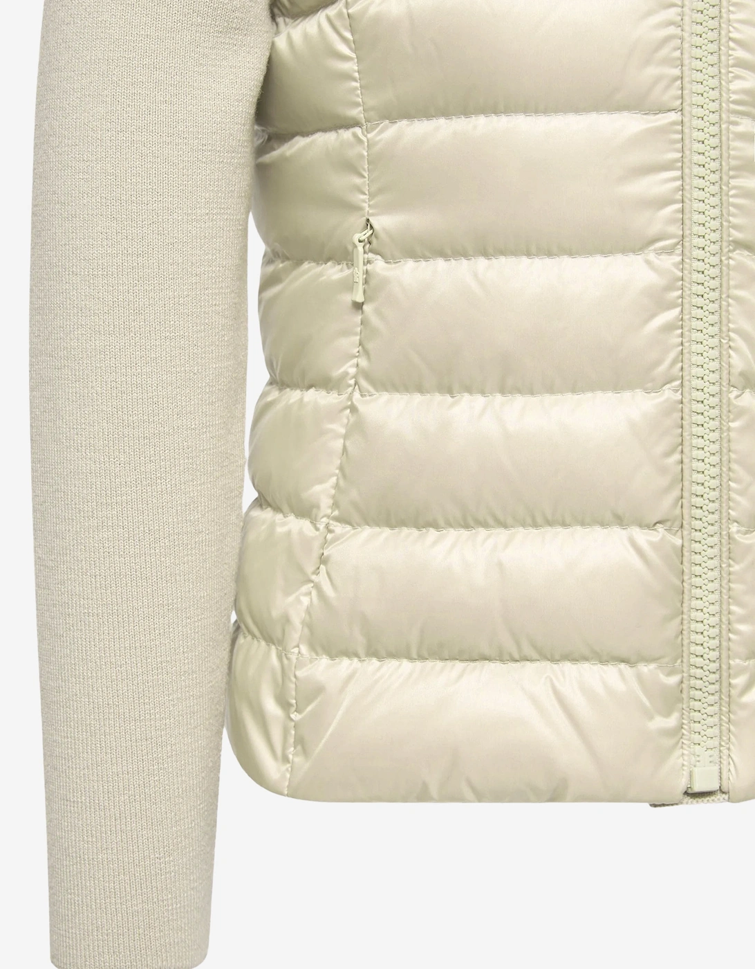 Enfant Girls Down Padded Zip Up Cardigan in Beige