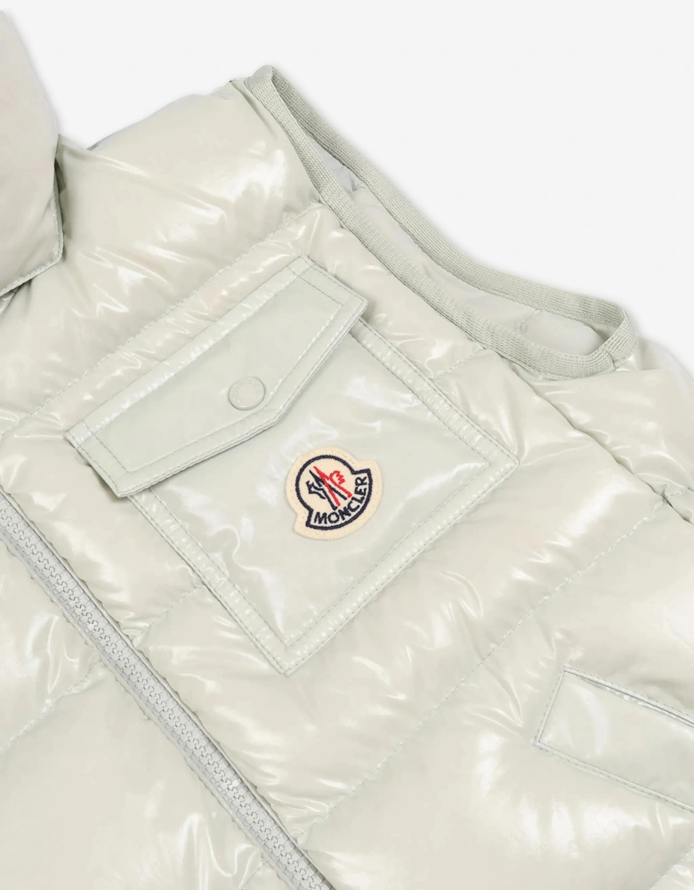 Enfant Girls Down Padded Kamile Gilet in Green