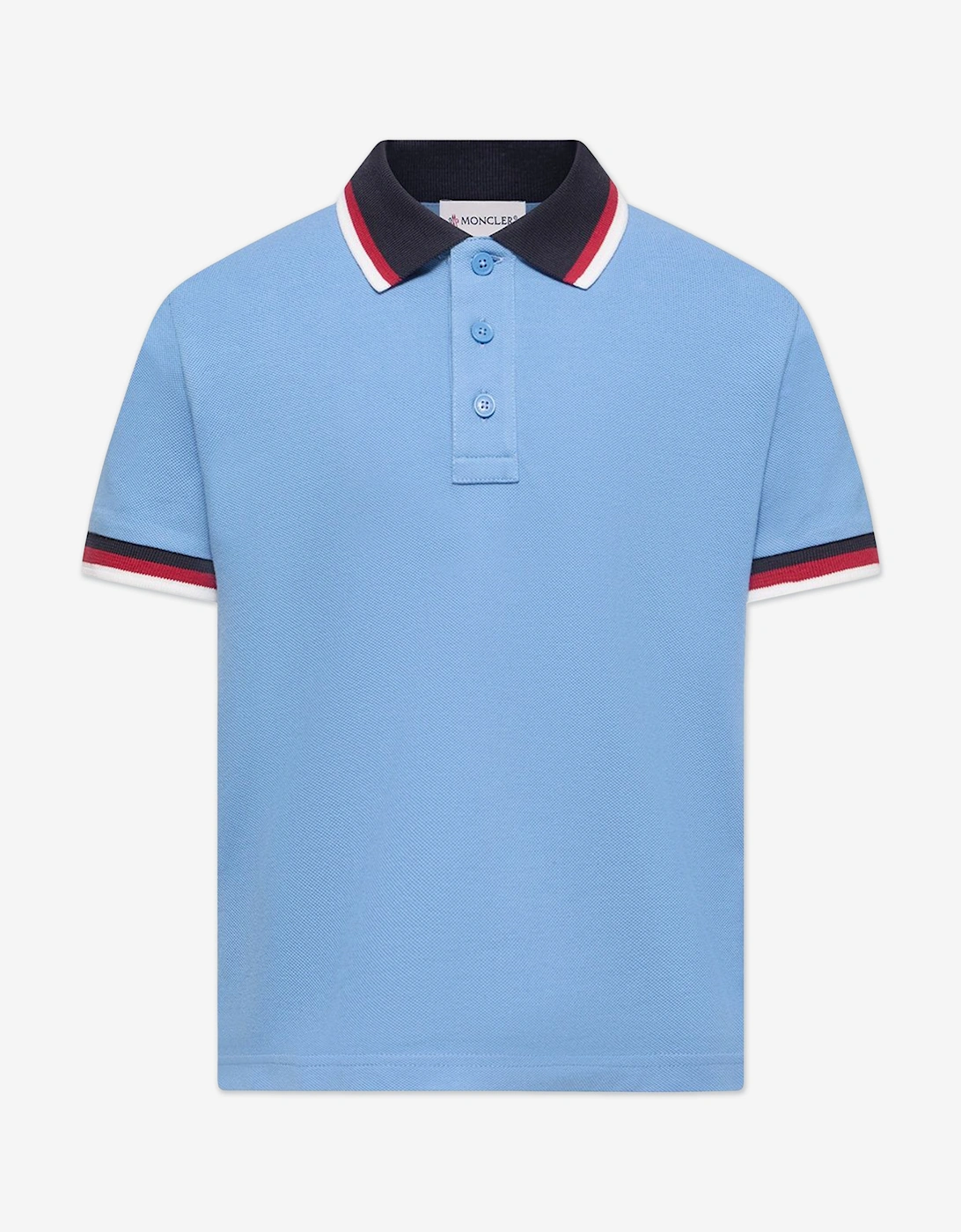 Enfant Boys Cotton Polo Shirt in Blue, 5 of 4