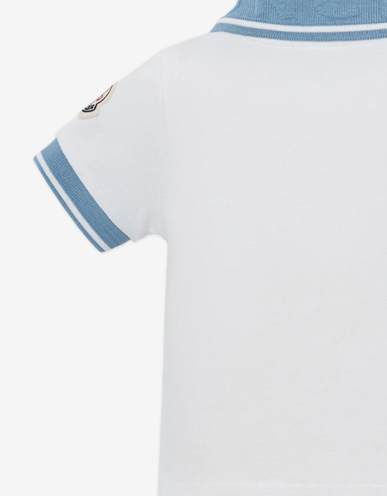 Enfant Baby Boys Polo Shirt in White