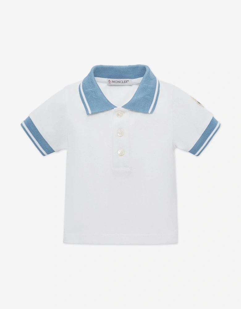 Enfant Baby Boys Polo Shirt in White
