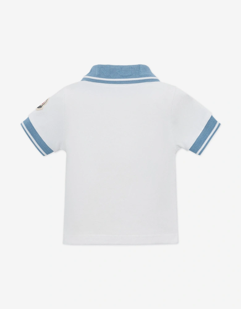 Enfant Baby Boys Polo Shirt in White