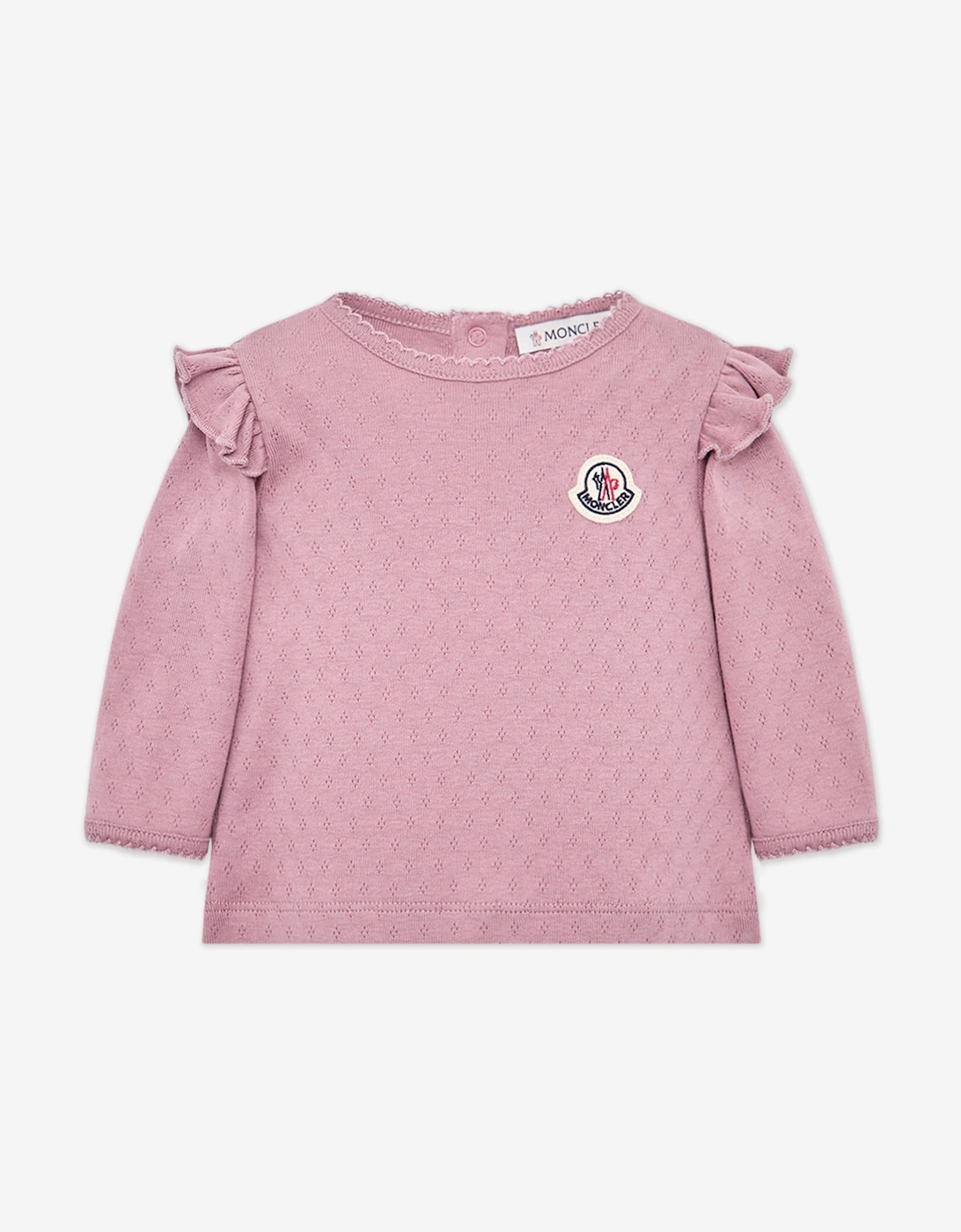 Enfant Baby Girls Long Sleeve Logo T-Shirt in Pink, 4 of 3