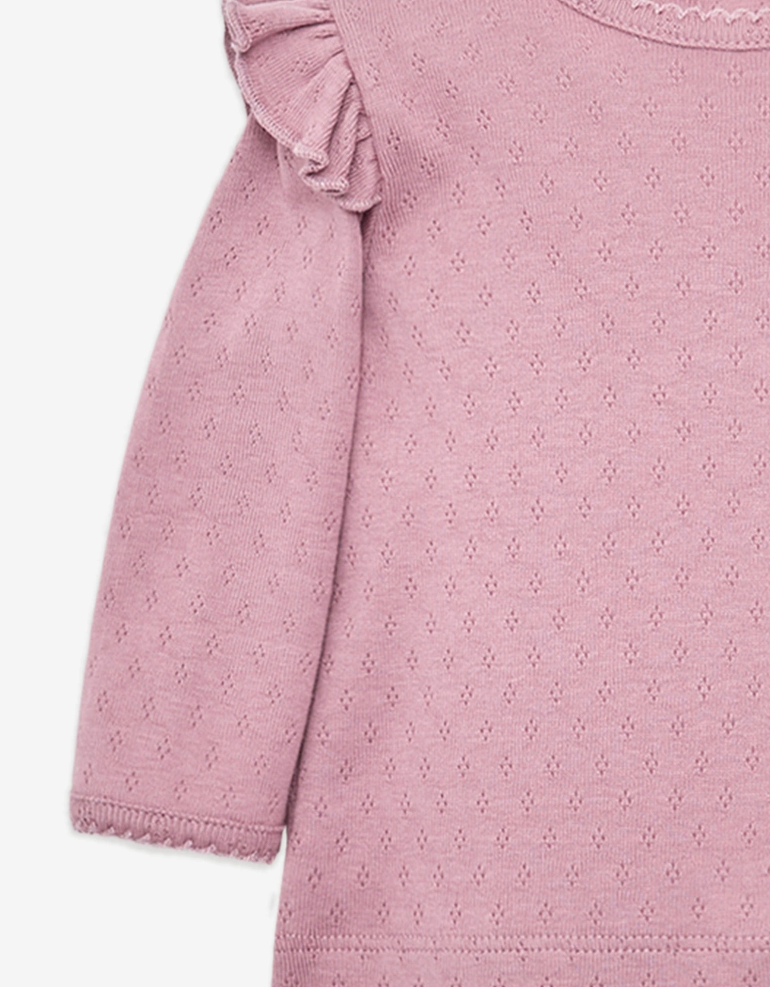 Enfant Baby Girls Long Sleeve Logo T-Shirt in Pink