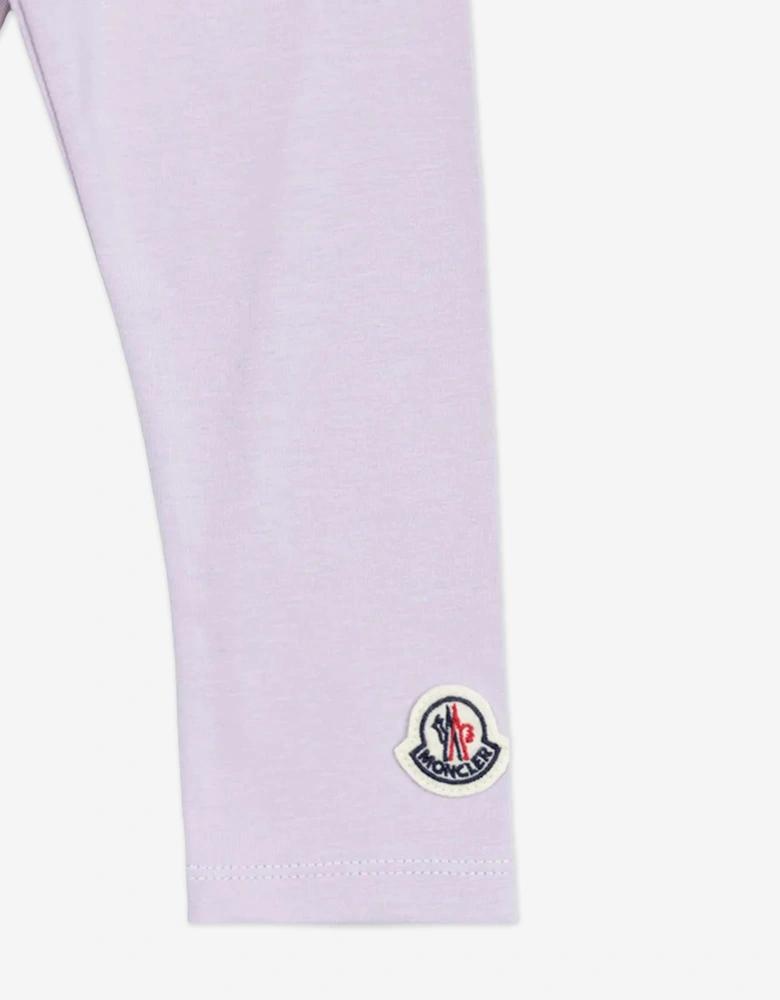Enfant Baby Girls Logo Leggings in Purple