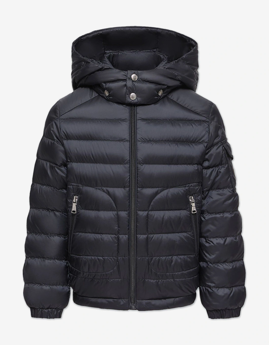 Moncler Boys Navy Enfant Down Padded Lauros Jacket In - Size: 4 Years Kids