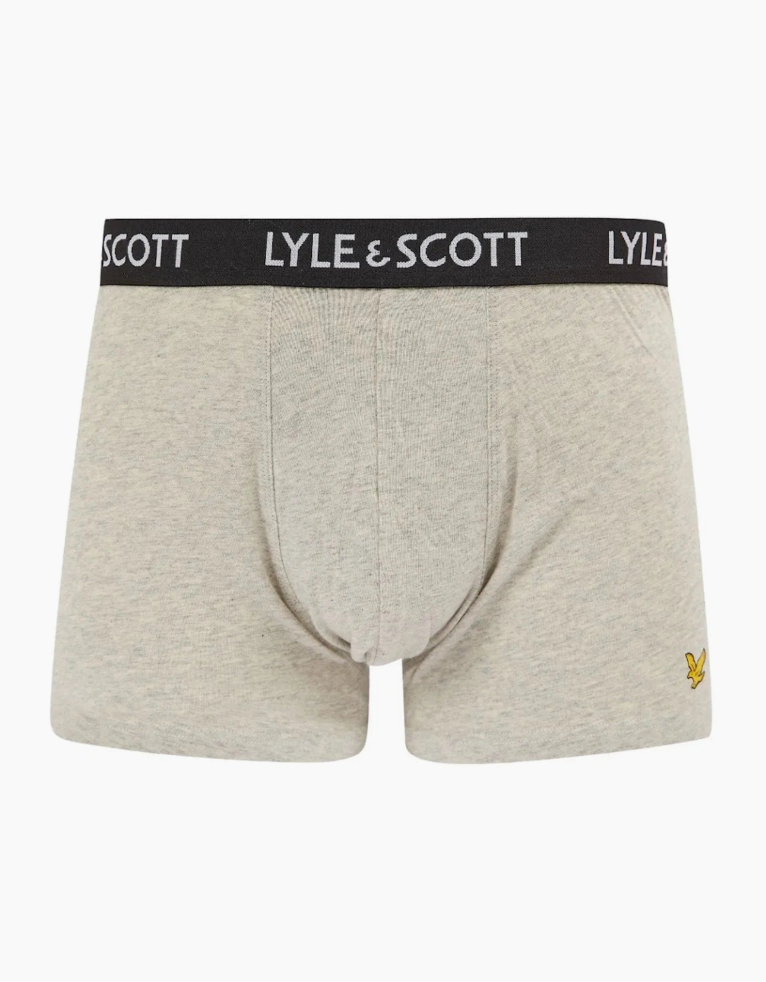 5-Pack Miller Boxer Briefs, Black/Grey/White/Navy