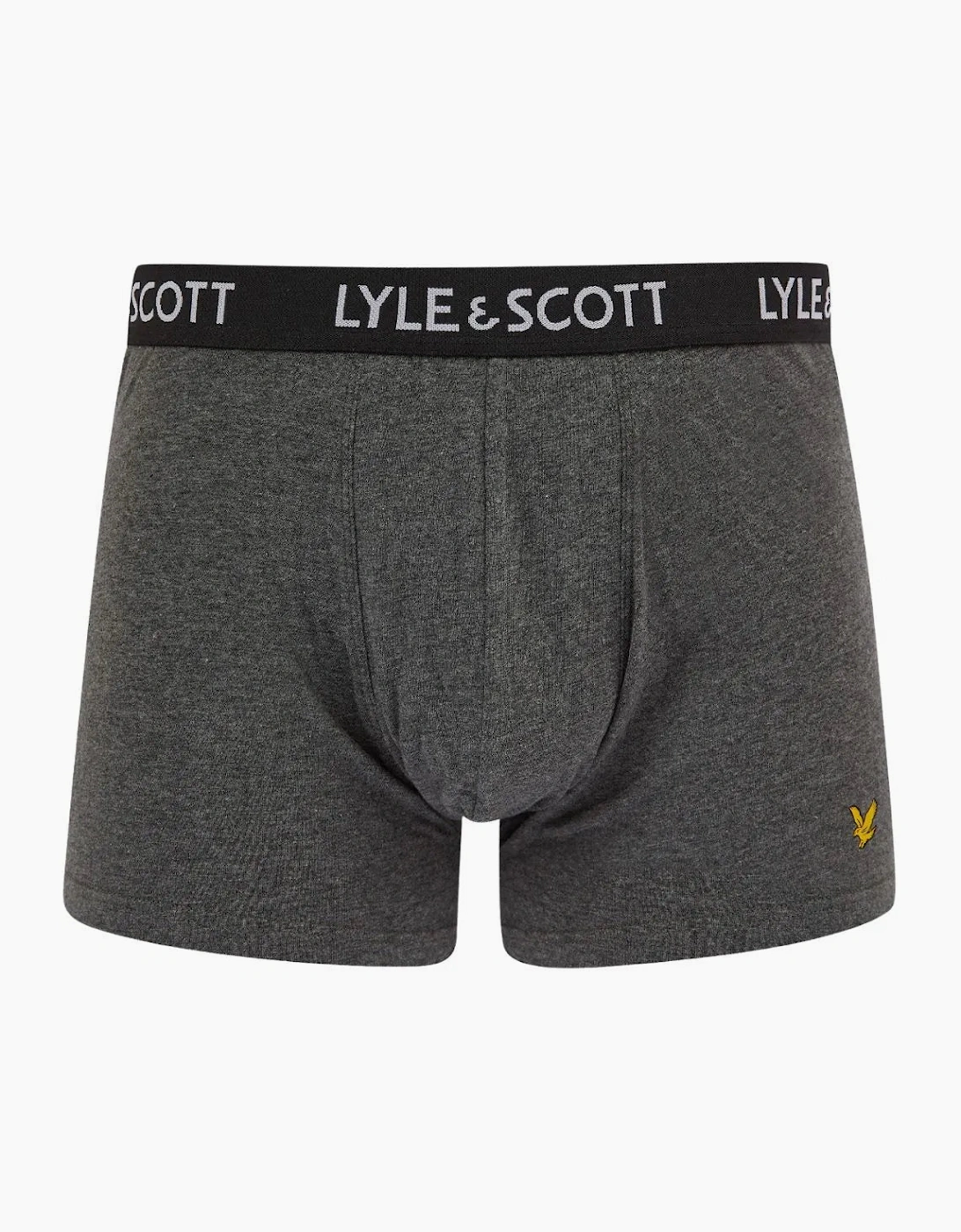 5-Pack Miller Boxer Briefs, Black/Grey/White/Navy