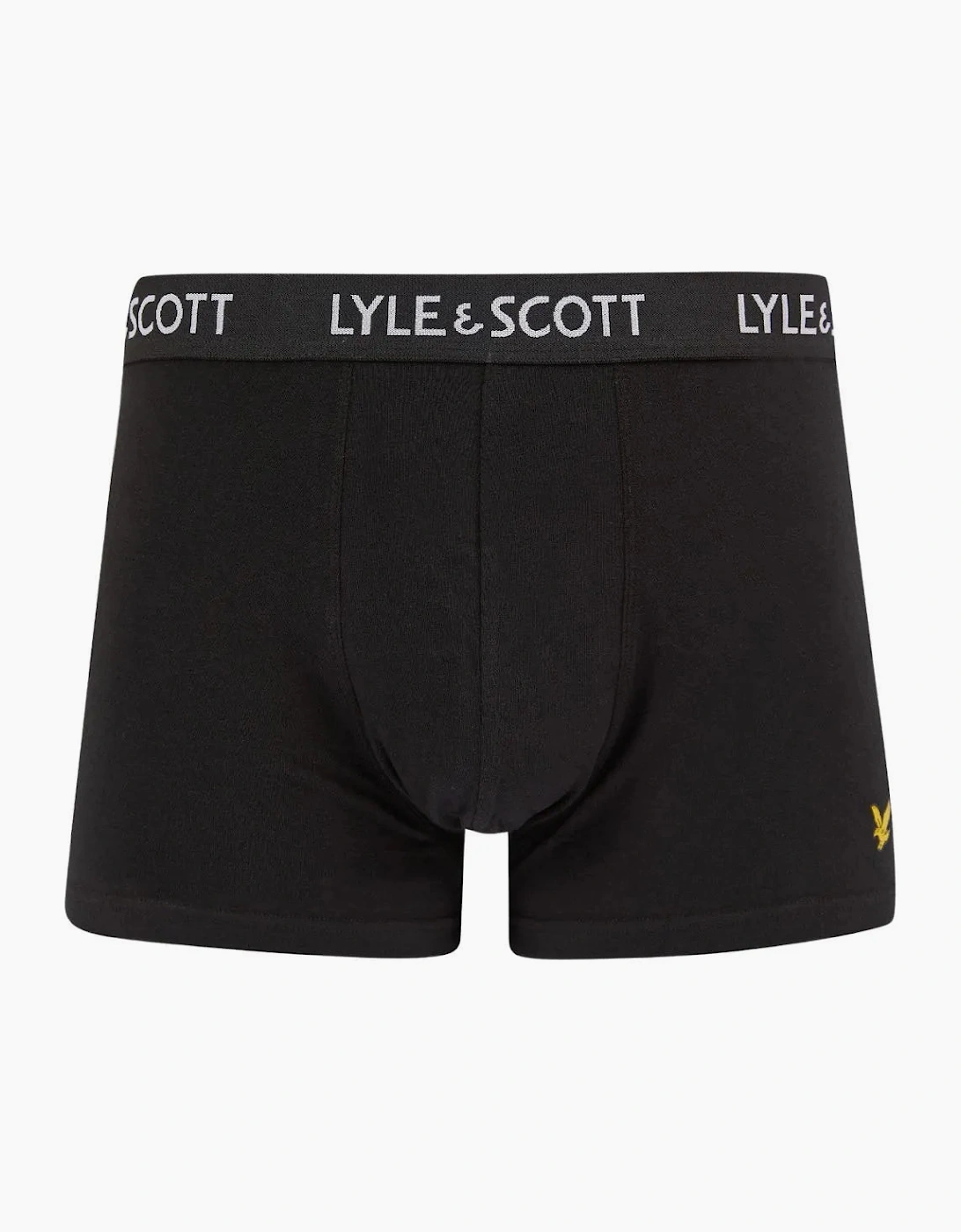 5-Pack Miller Boxer Briefs, Black/Grey/White/Navy