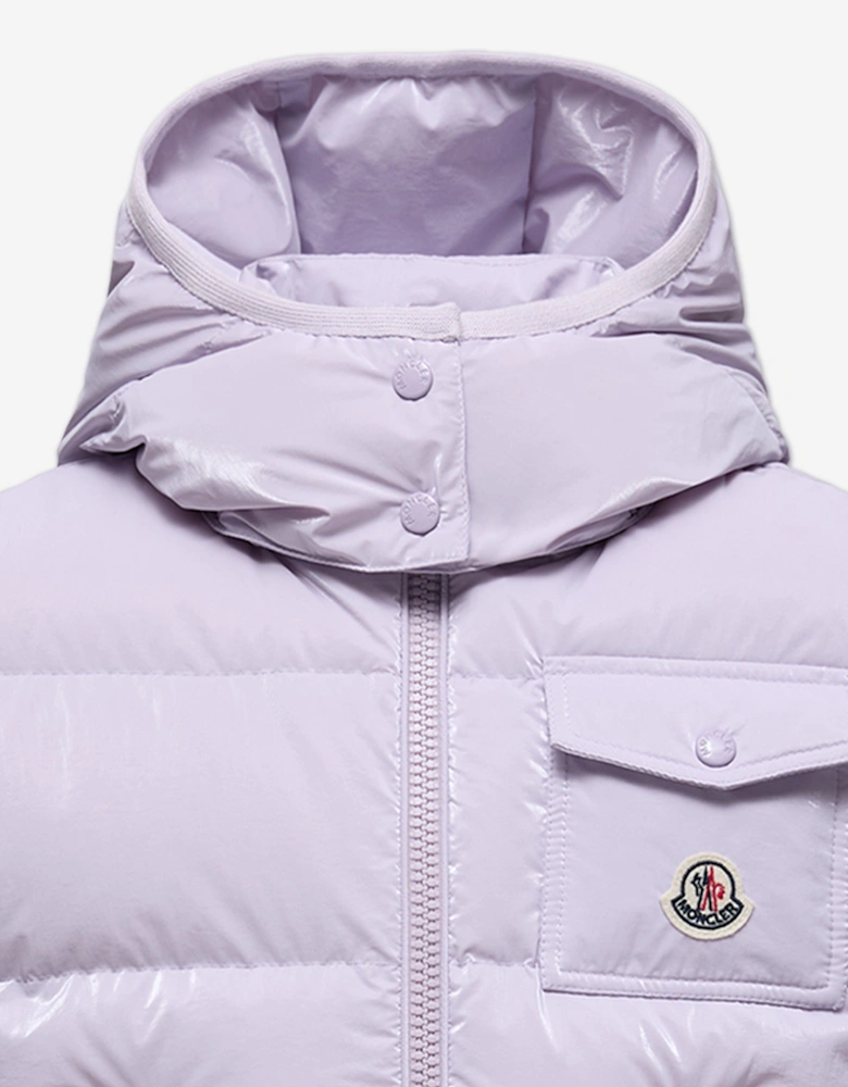 Enfant Girls Down Padded Kamile Gilet in Purple