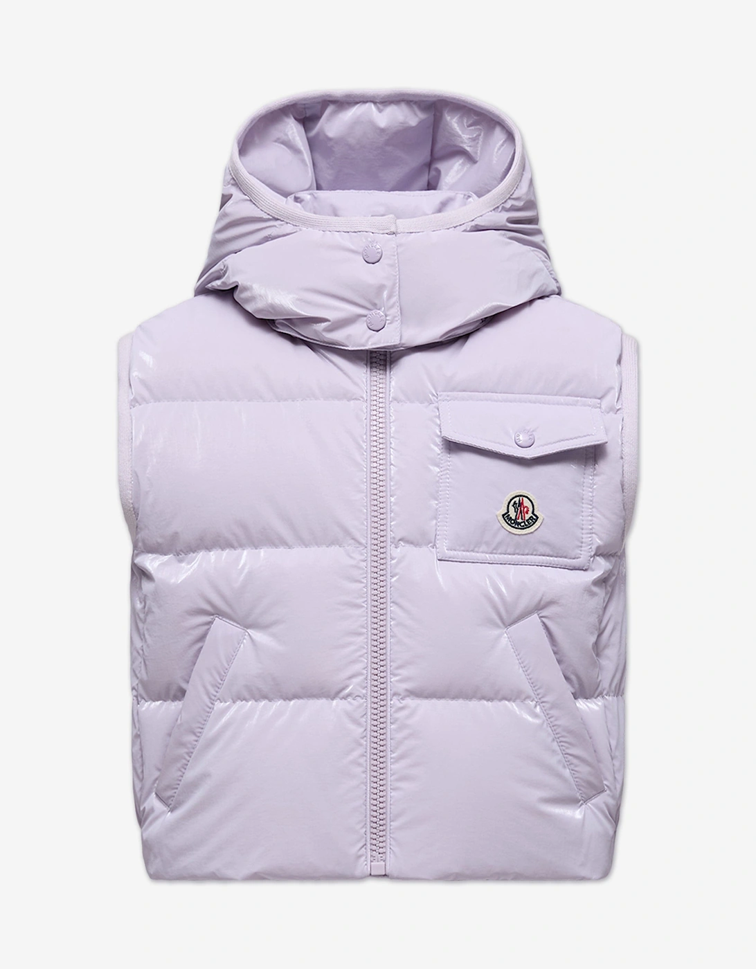 Enfant Girls Down Padded Kamile Gilet in Purple, 4 of 3