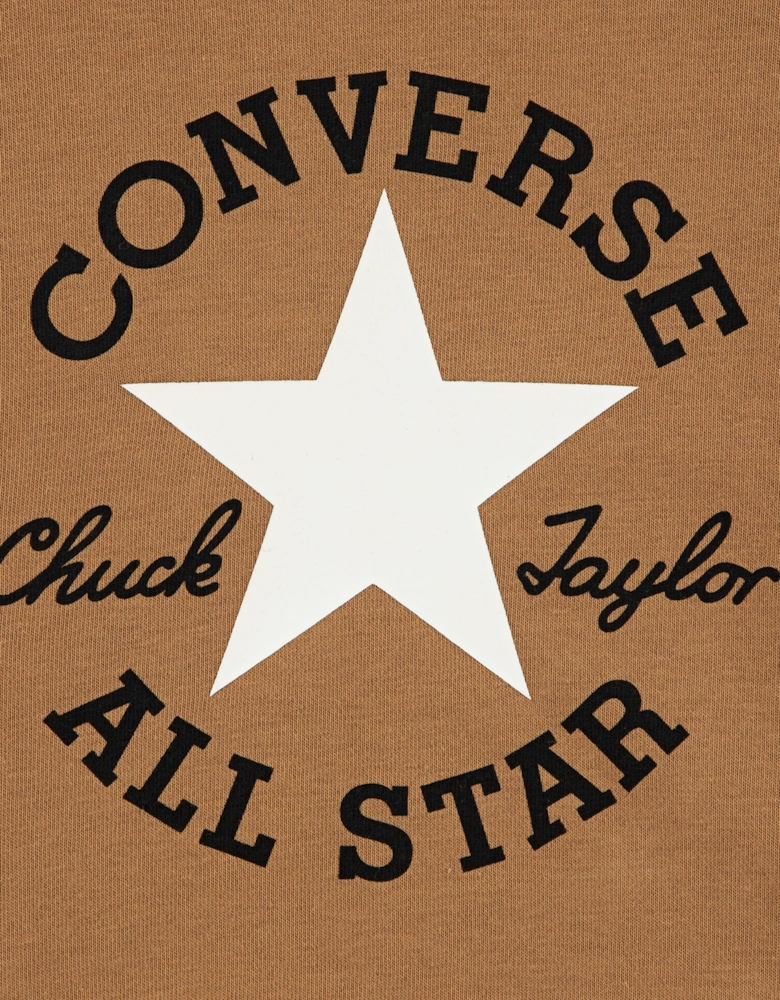 Boys Dissected Chuck Relaxed Hoodie in Brown