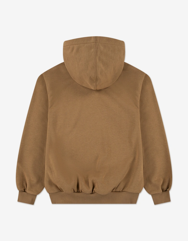 Boys Dissected Chuck Relaxed Hoodie in Brown