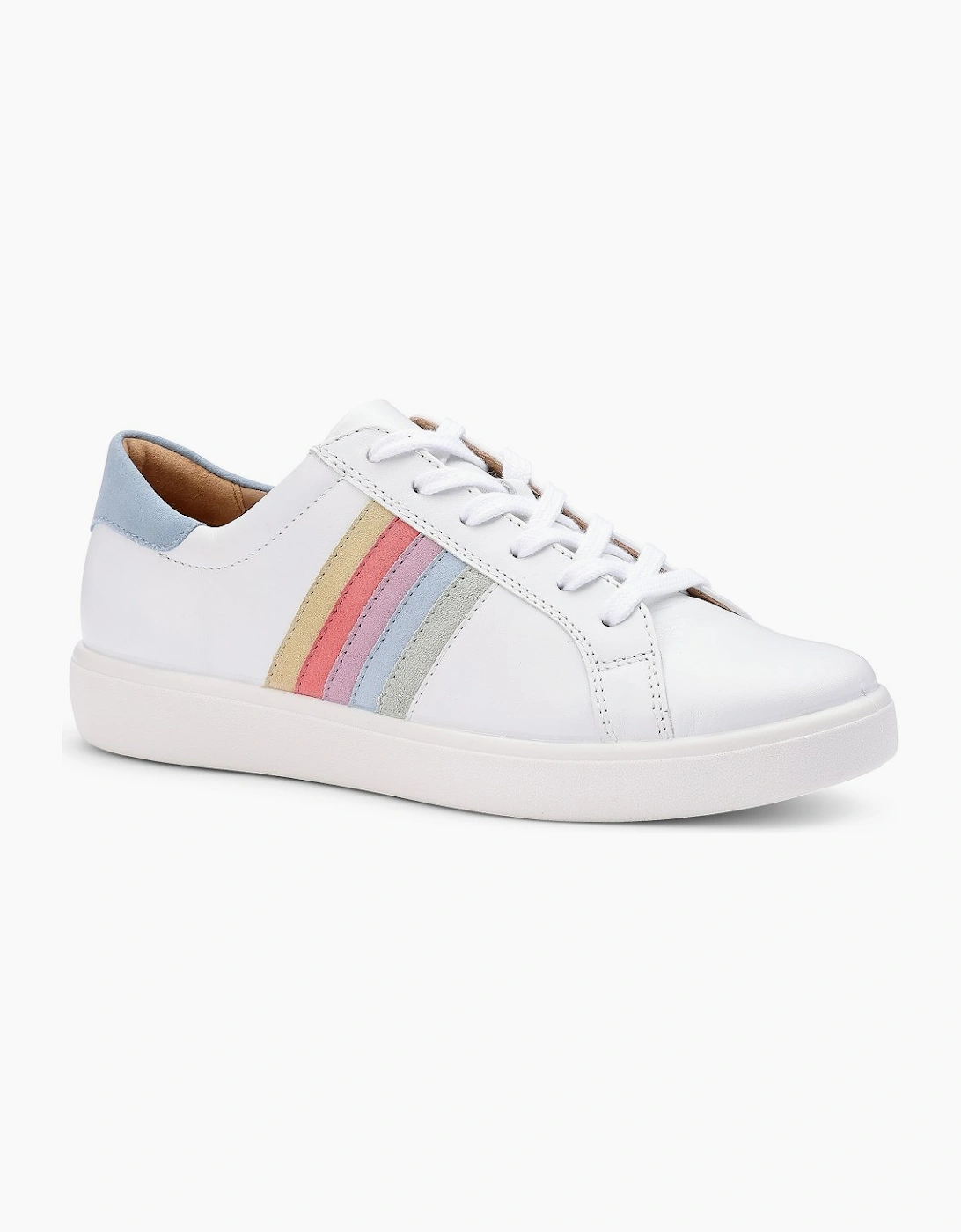 Hotter Women's White Switched Wide Fit Trainers - Size: 4.5