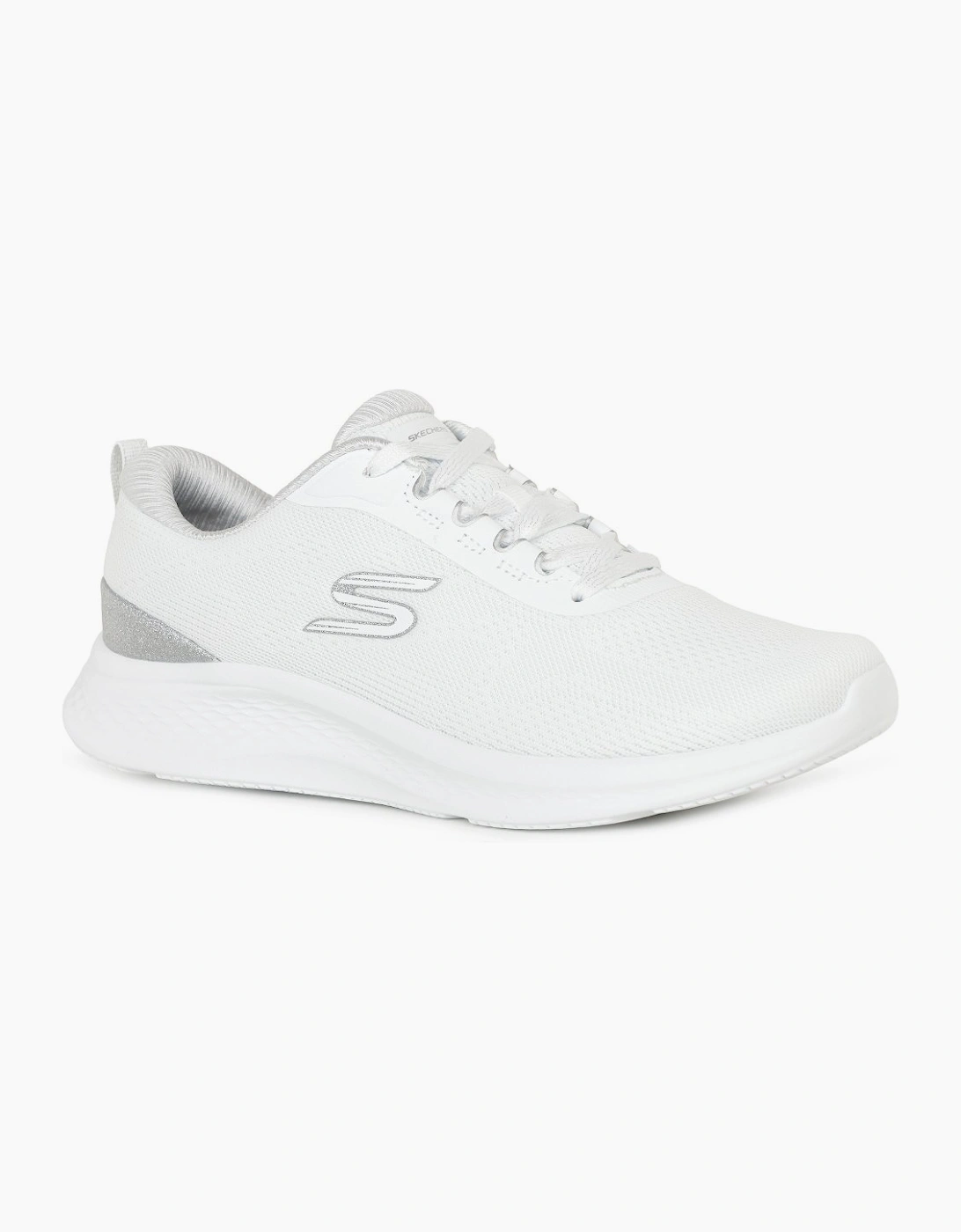 Skechers Women's White Skech Lite Pro Lace Trainers - Size 8