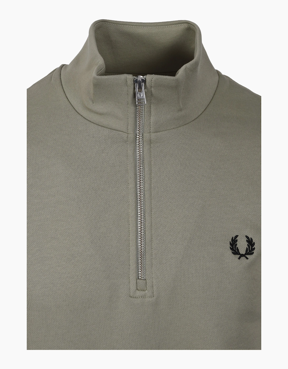 HALF ZIP SWEATSHIRT SEAGRASS/BLACK