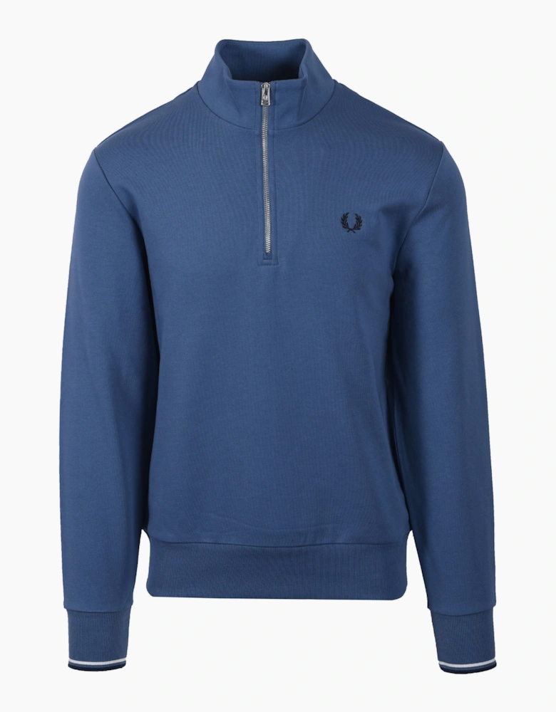HALF ZIP SWEATSHIRT ACE BLUE/WHITE/TENNIS BLUE
