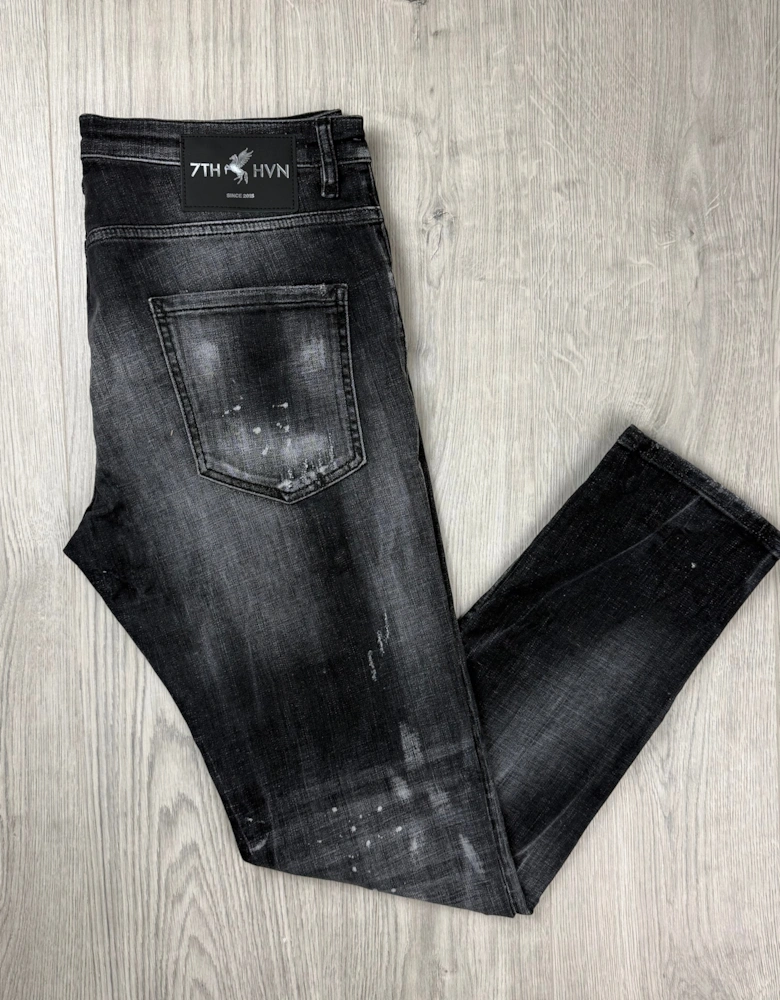 7TH HVN Slim Jeans - Black