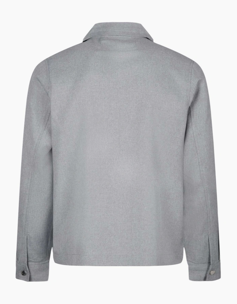 Emery zip through over shirt Jacket MID GREY MARL