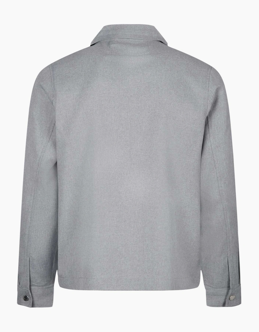 Emery zip through over shirt Jacket MID GREY MARL