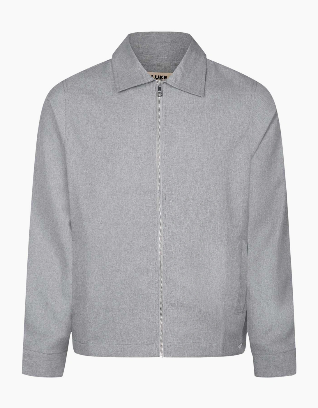 Emery zip through over shirt Jacket MID GREY MARL, 5 of 4