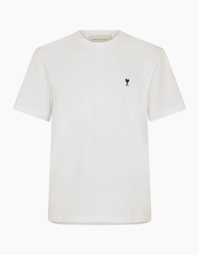 'Ami De Coeur' Black Heart T-Shirt White